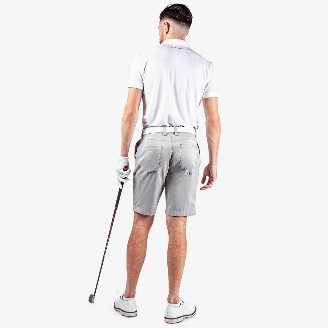 Percy is a Breathable golf shorts for Men in the color Light Grey(7)