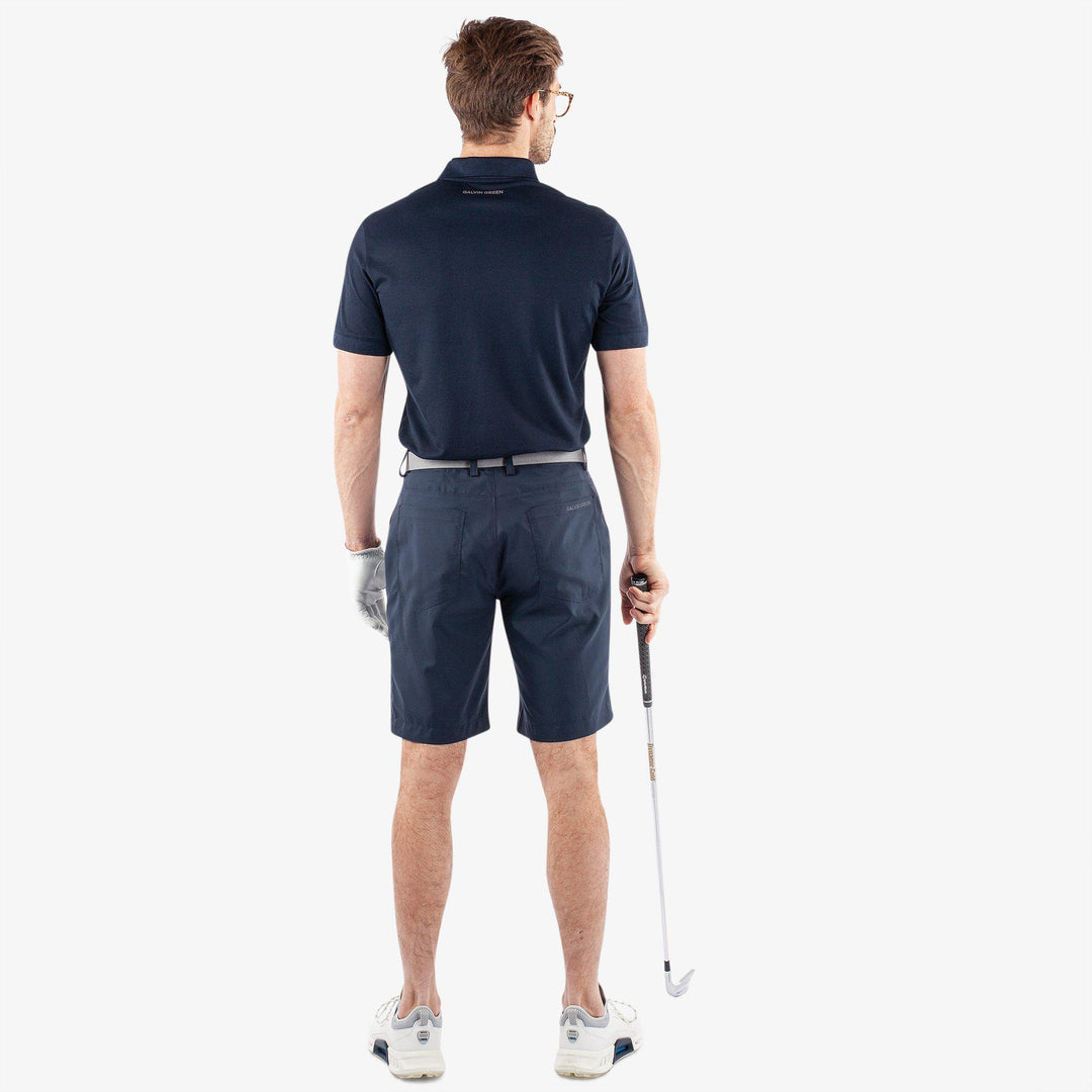Percy is a Breathable golf shorts for Men in the color Navy(6)