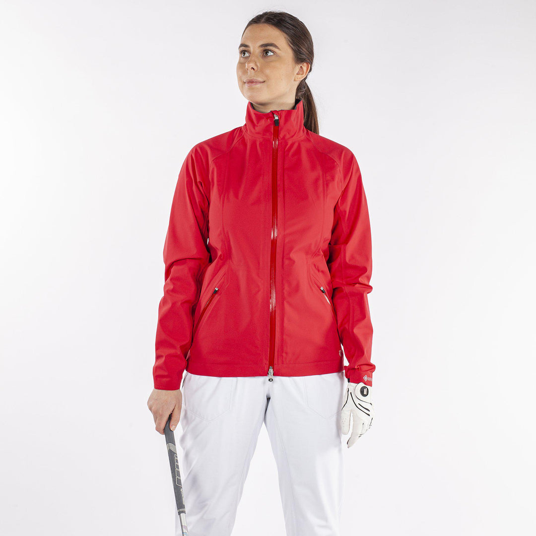 Adele is a Waterproof jacket for Women in the color Red(1)