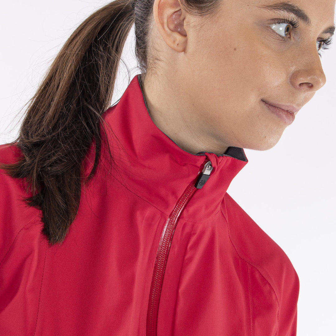 Adele is a Waterproof jacket for Women in the color Red(2)
