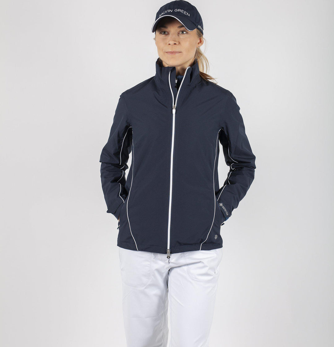 Arissa is a Waterproof jacket for Women in the color Navy(2)