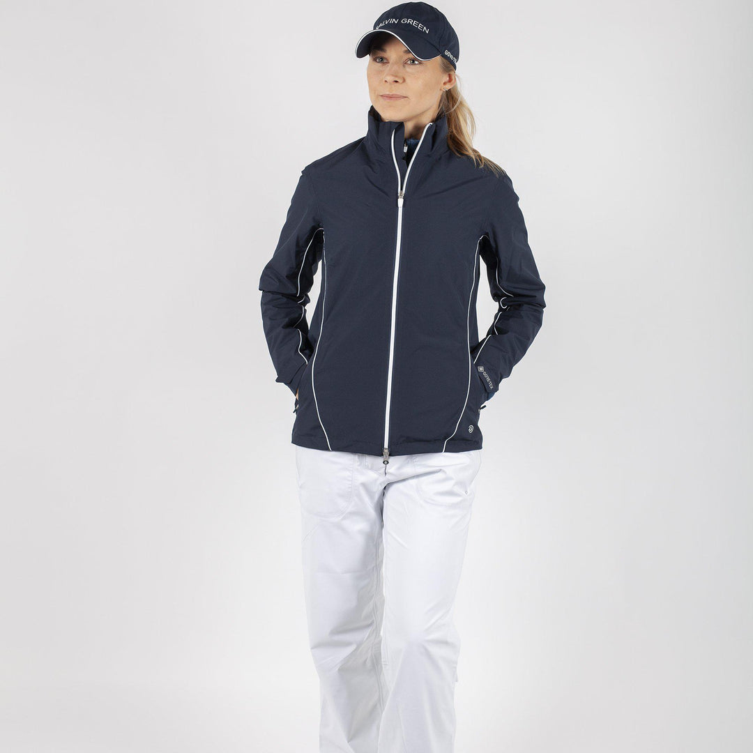 Arissa is a Waterproof jacket for Women in the color Navy(3)