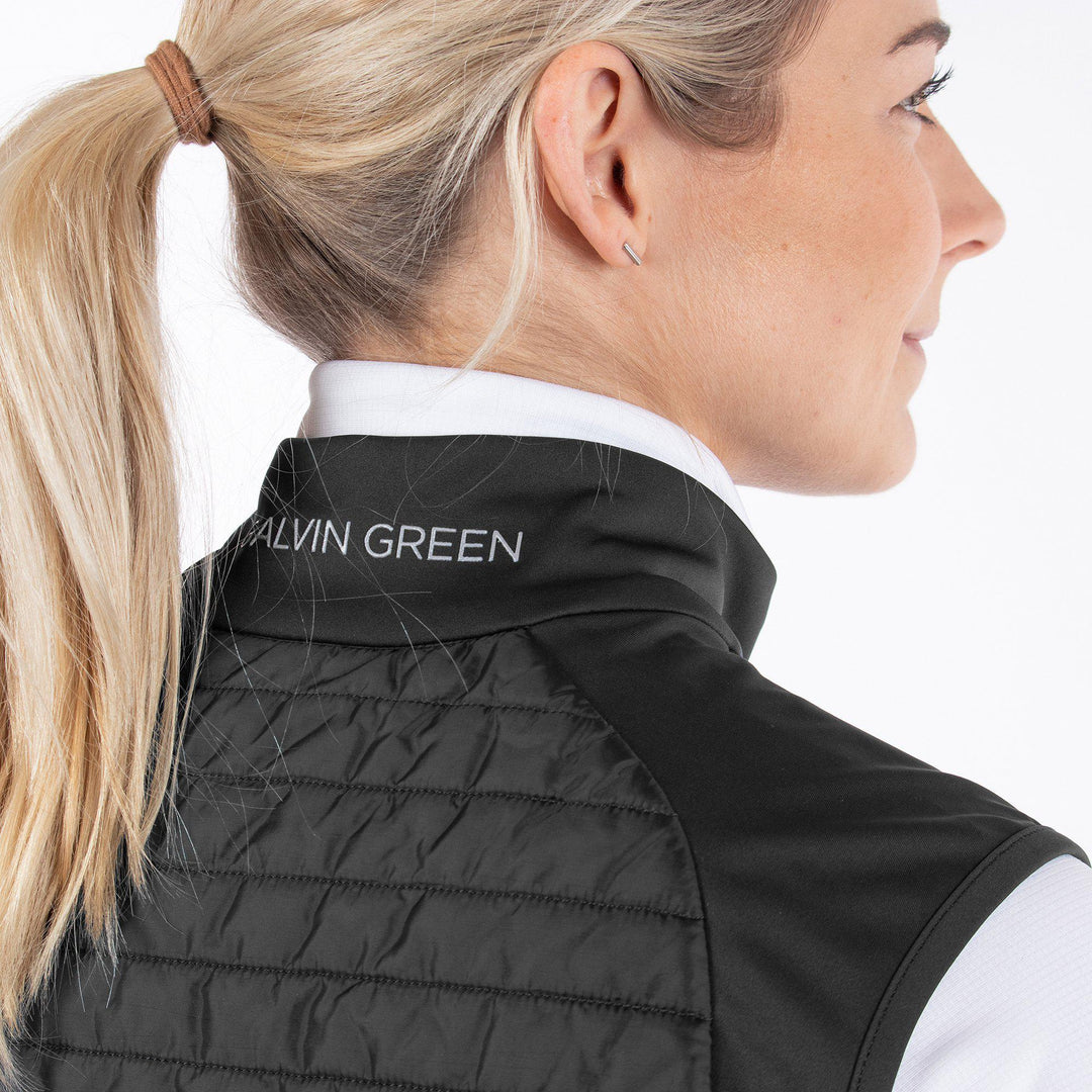 Lisa is a Windproof and water repellent golf vest for Women in the color Black(4)