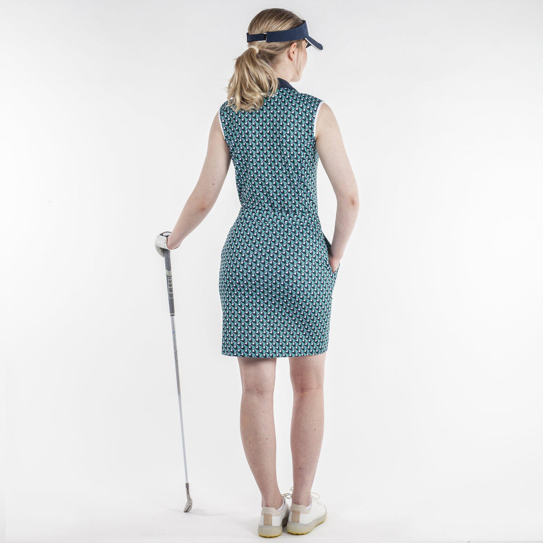 Marie is a Breathable golf skirt with inner shorts for Women in the color Golf Green(5)