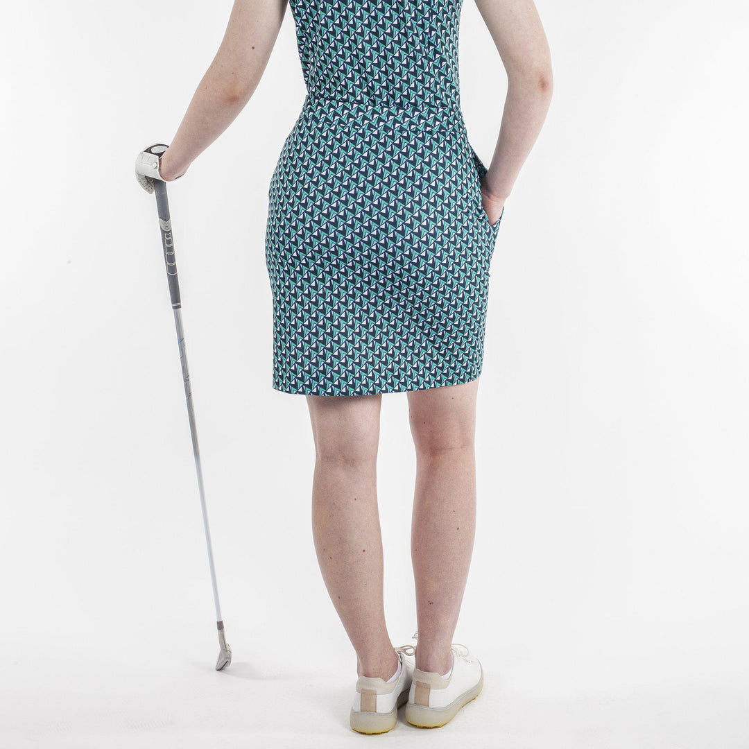 Marie is a Breathable golf skirt with inner shorts for Women in the color Golf Green(6)