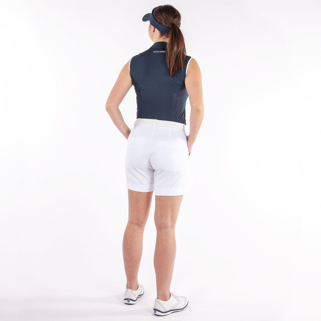 Mila is a Breathable sleeveless shirt for Women in the color Navy(4)