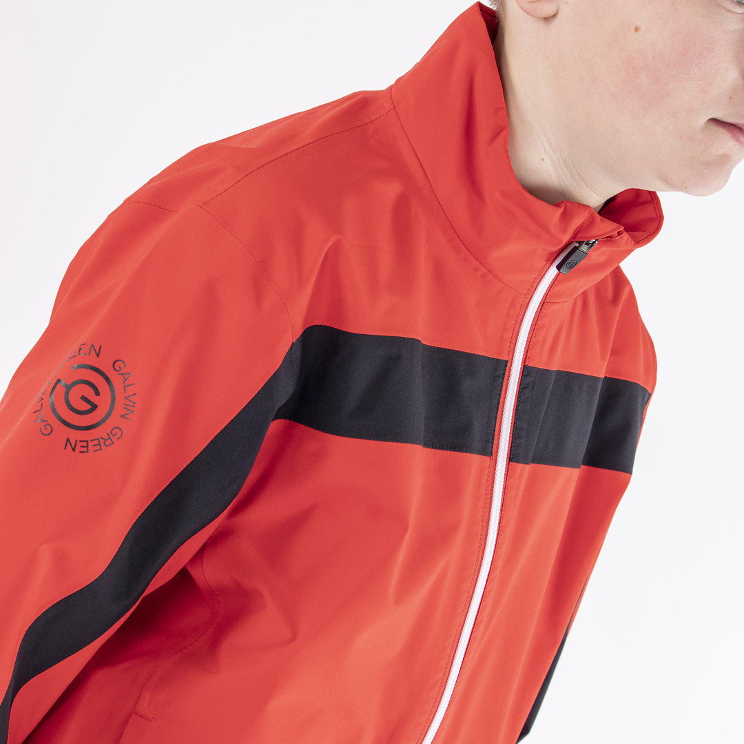 Robert is a Waterproof jacket for Juniors in the color Red(2)