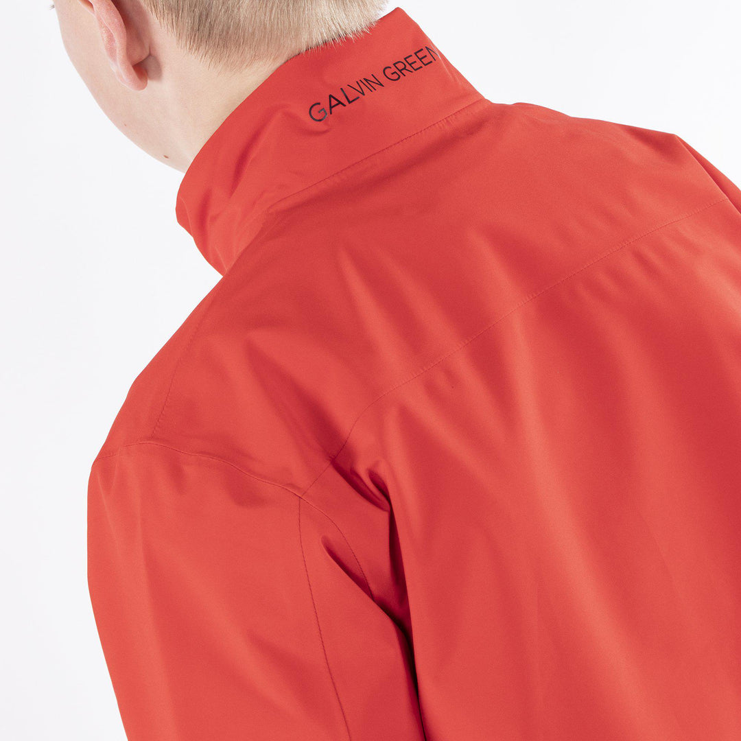 Robert is a Waterproof jacket for Juniors in the color Red(4)