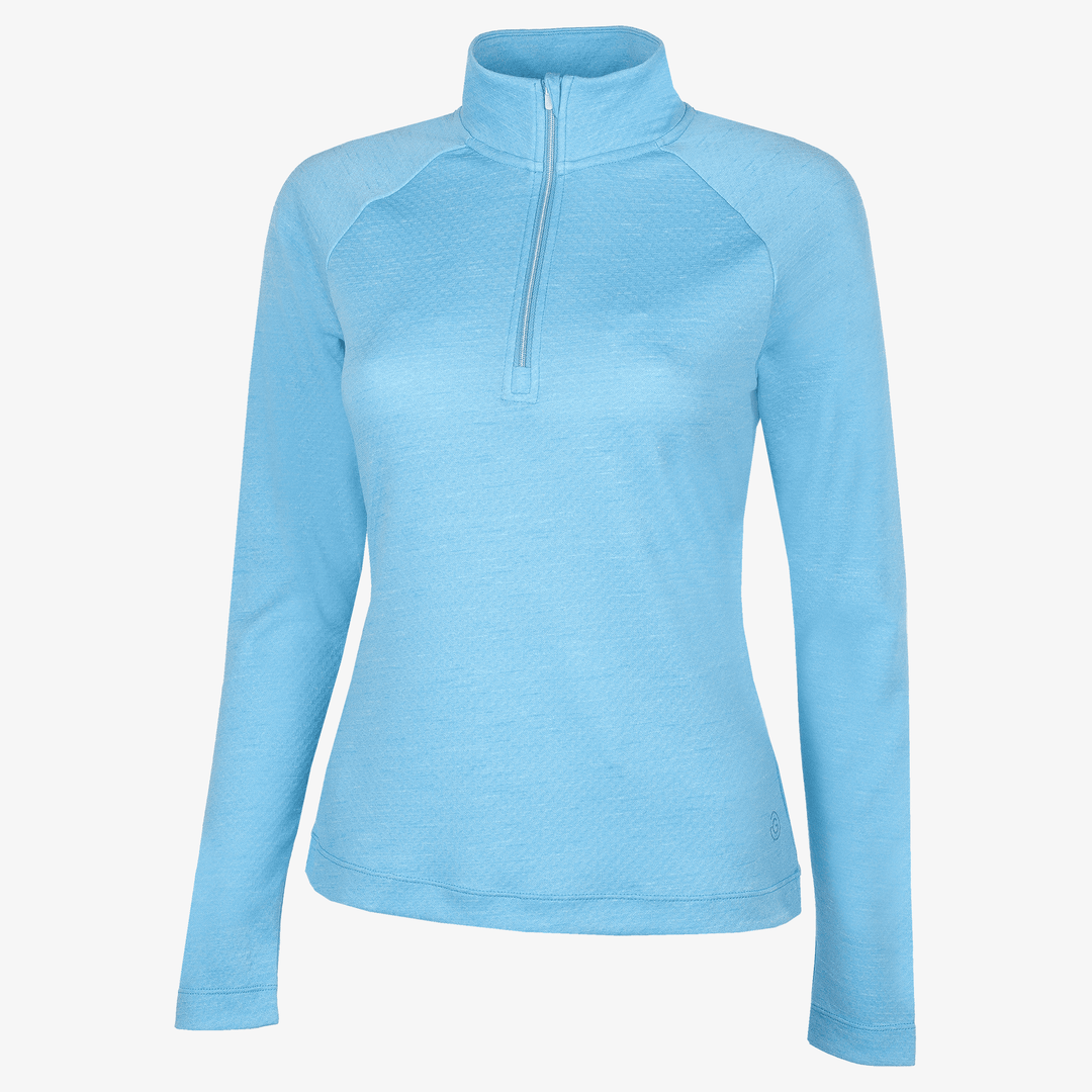 Diora is a Insulating golf mid layer for Women in the color Alaskan Blue Melange(0)