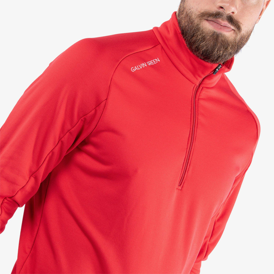 Drake is a Insulating golf mid layer for Men in the color Red(3)