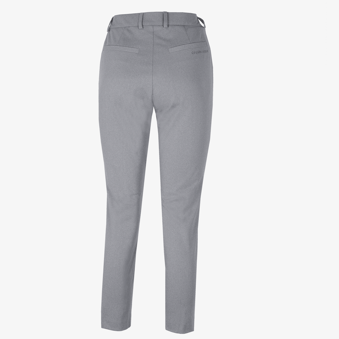 Nora is a Breathable golf pants for Women in the color Grey melange(8)