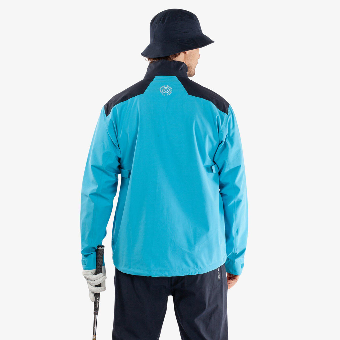 Ashford is a Waterproof jacket for Men in the color Aqua/Navy/White(5)