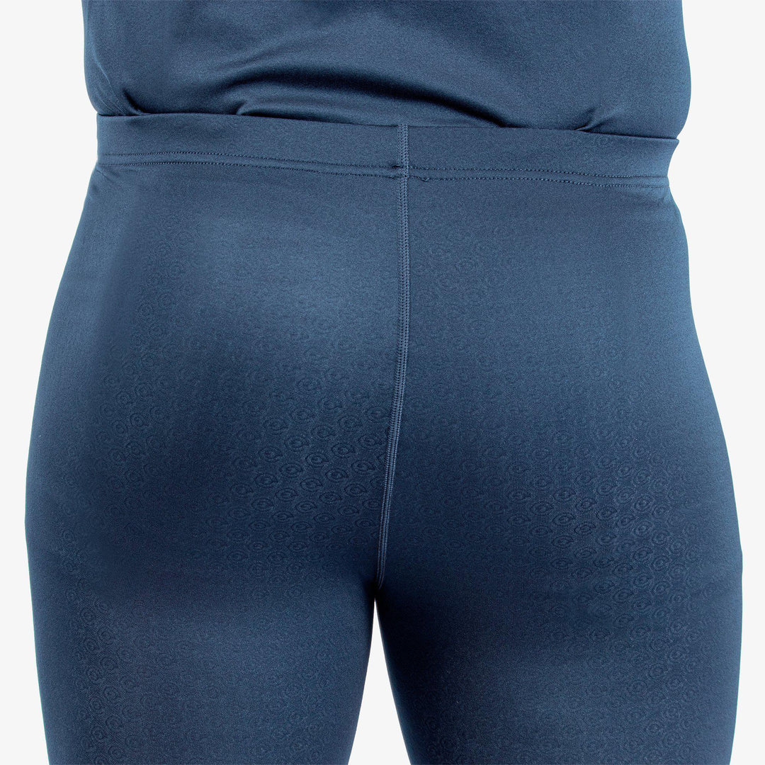 Elof is a Thermal base layer golf leggings for Men in the color Navy/Blue Bell(9)