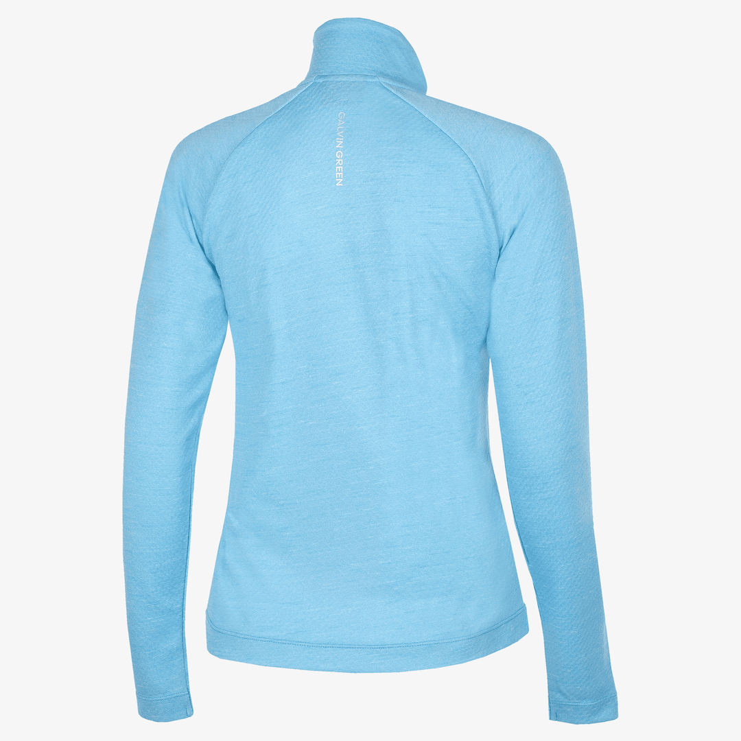 Diora is a Insulating golf mid layer for Women in the color Alaskan Blue Melange(7)