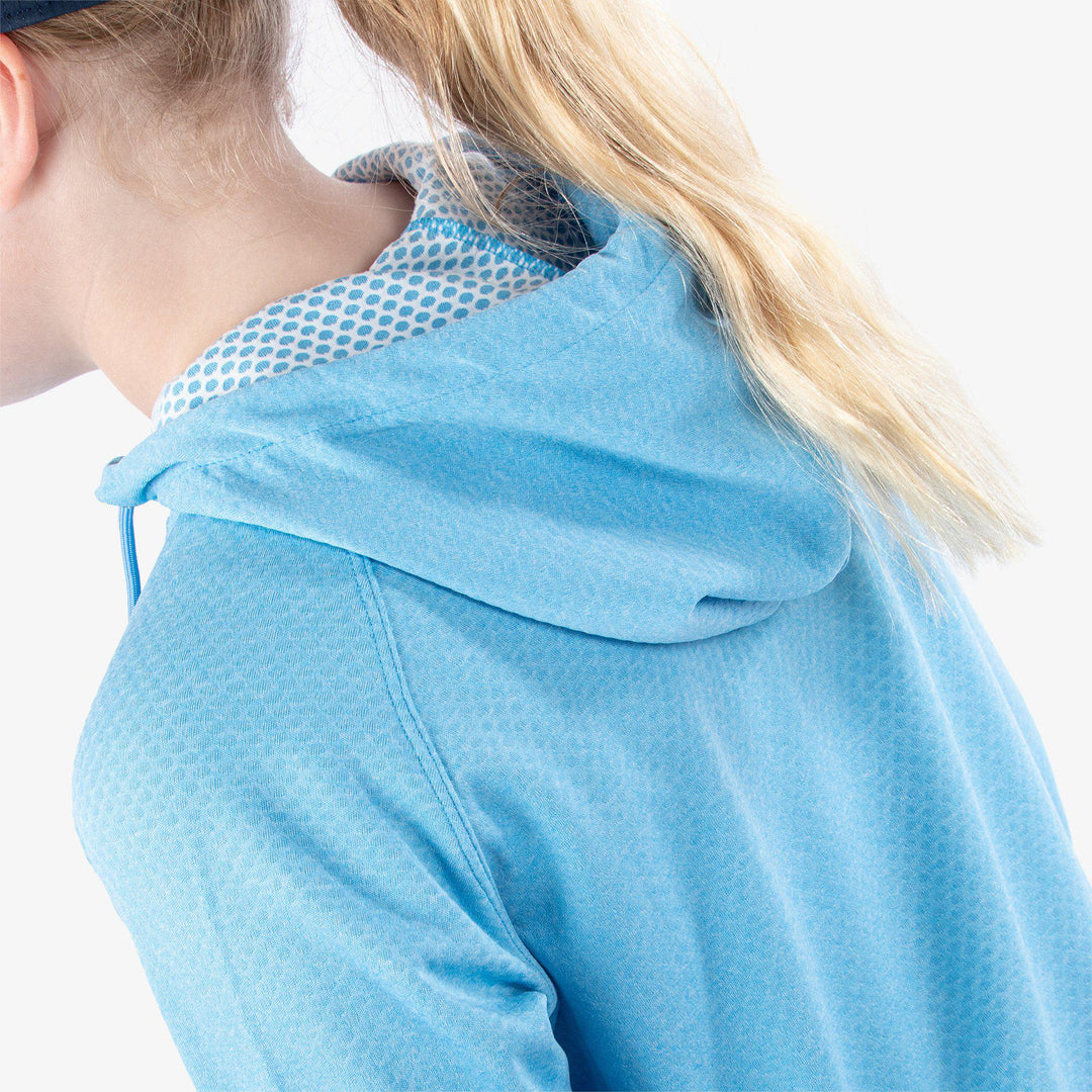 Ryker is a Insulating golf sweatshirt for Juniors in the color Alaskan Blue Melange(7)