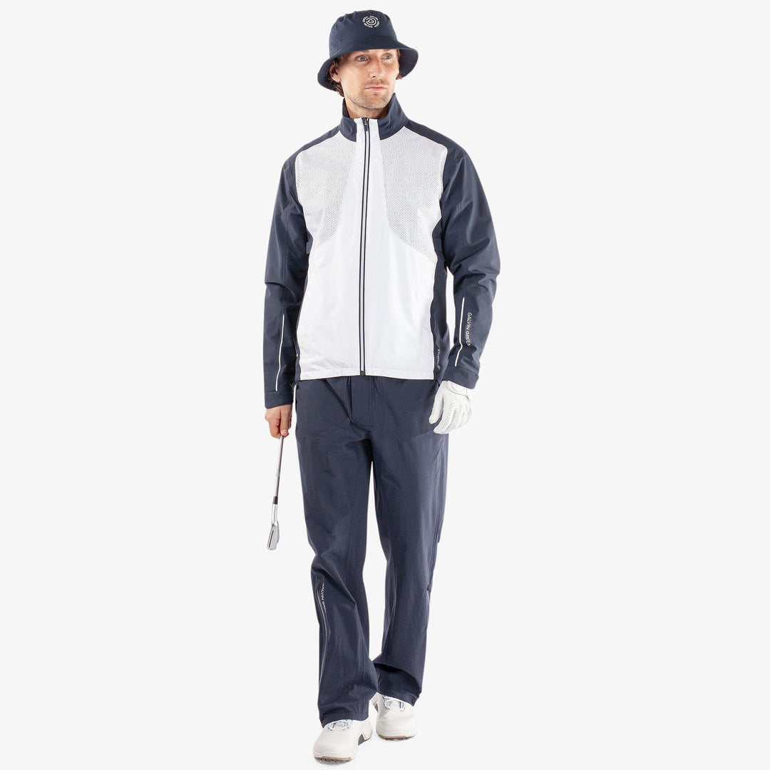 Albert is a Waterproof jacket for Men in the color Navy/White(2)