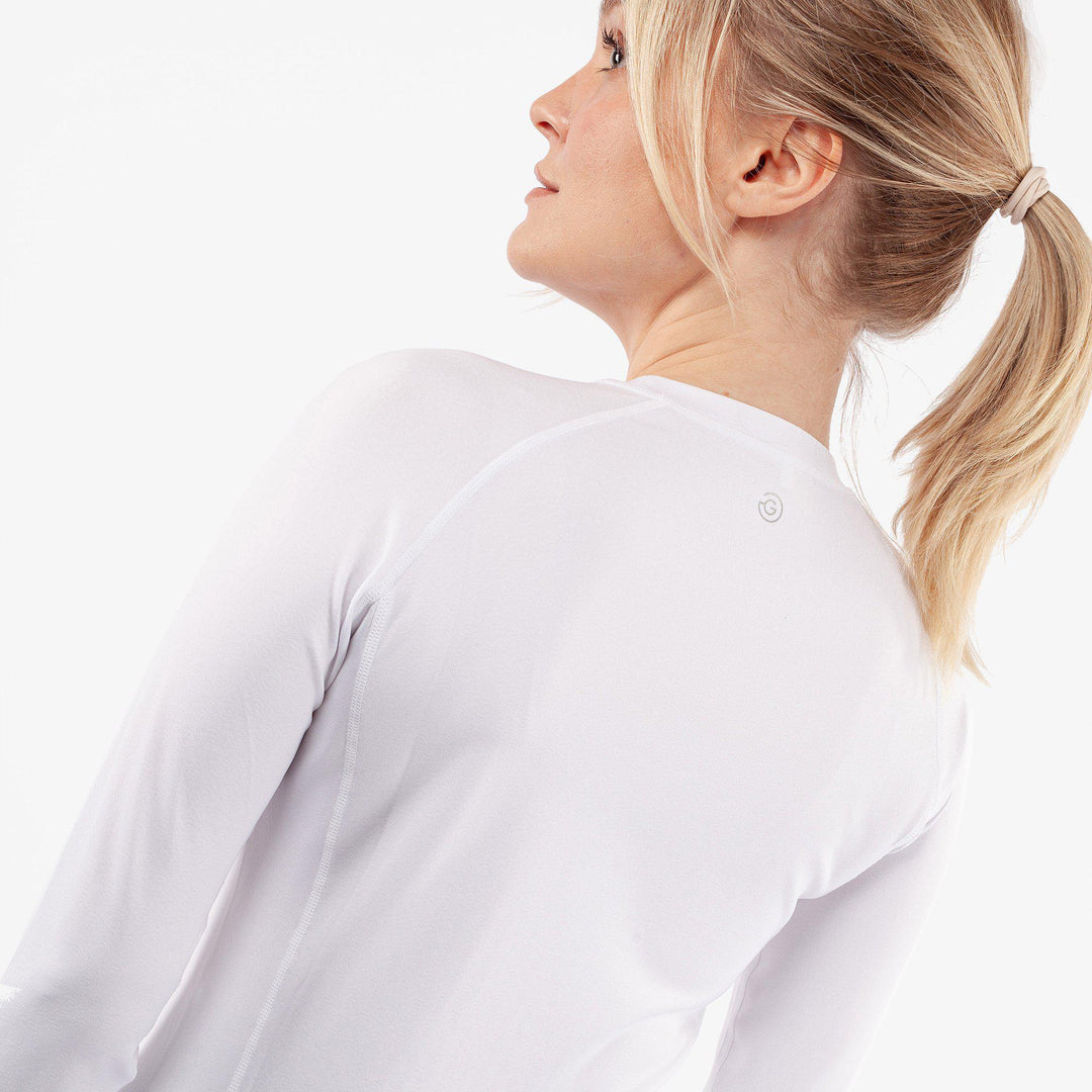 Elaine is a Thermal base layer golf top for Women in the color White(5)