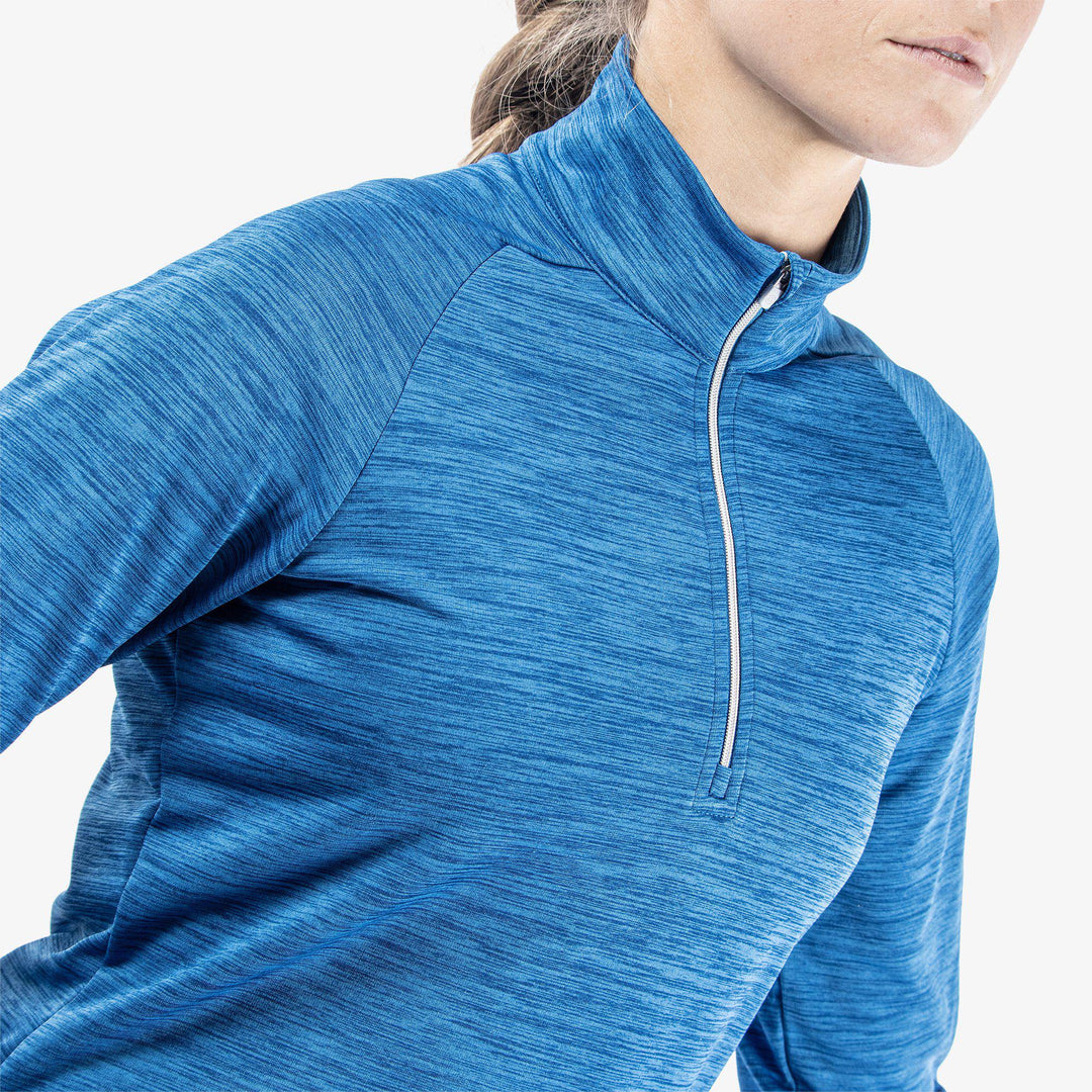 Dina is a Insulating golf mid layer for Women in the color Blue(3)