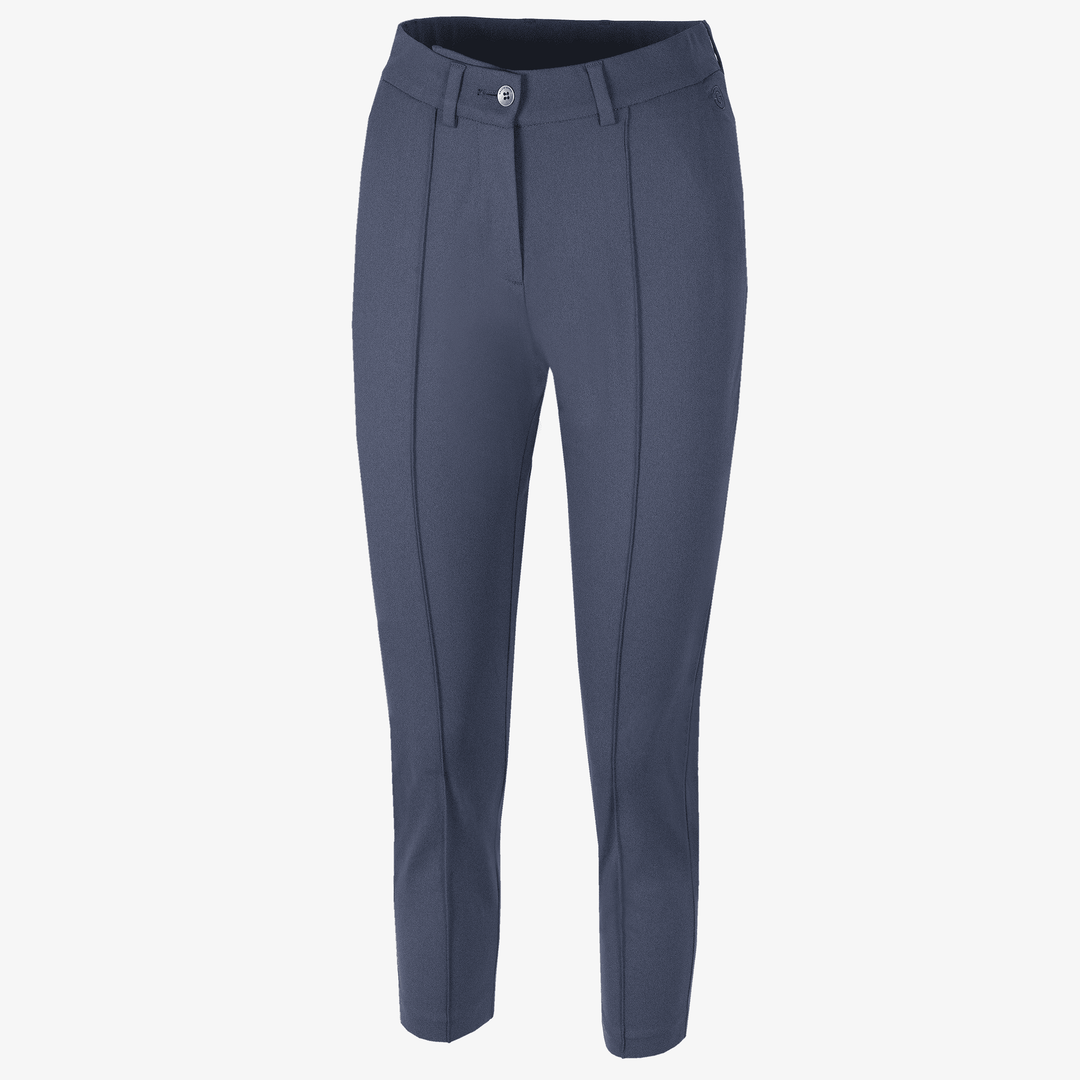 Nora is a Breathable golf pants for Women in the color Navy melange(0)