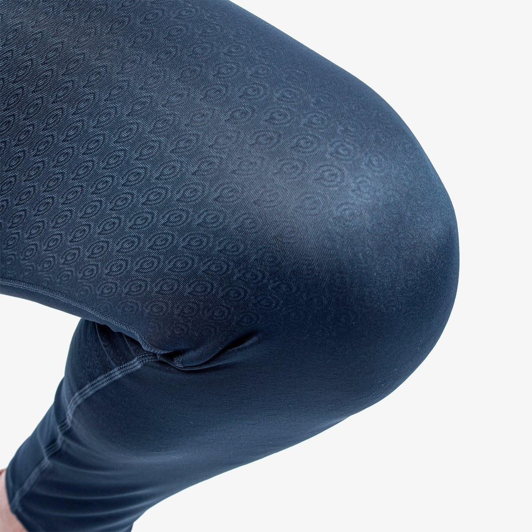 Elof is a Thermal base layer golf leggings for Men in the color Navy/Blue Bell(5)