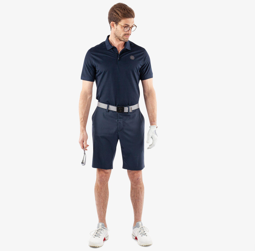 Percy is a Breathable golf shorts for Men in the color Navy(2)