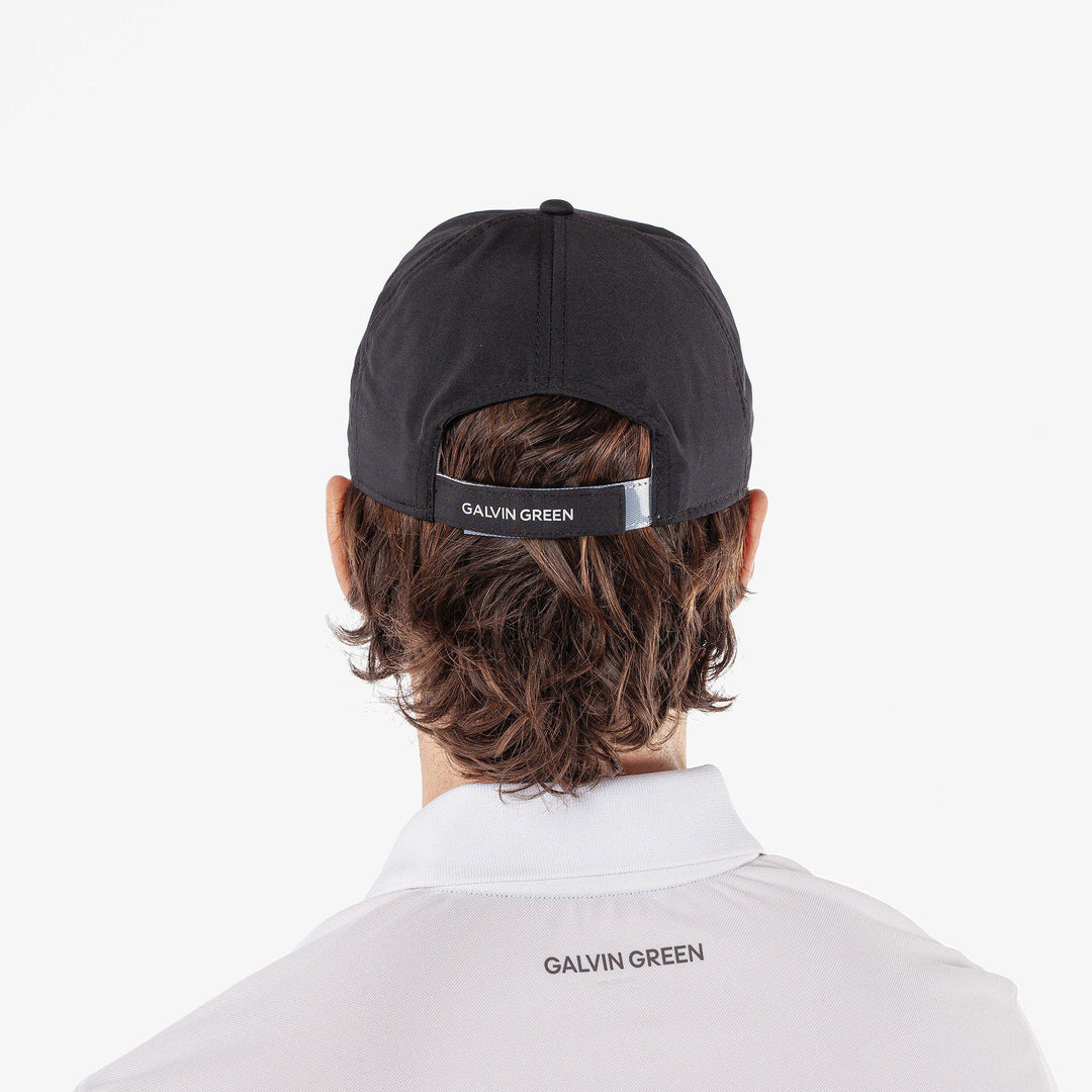Sanford is a Lightweight solid golf cap in the color Black(4)