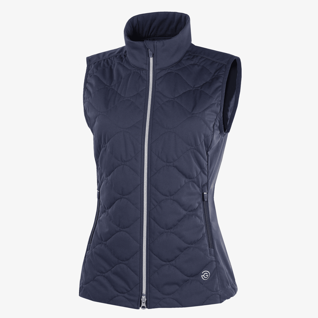 Lucille is a Windproof and water repellent golf vest for Women in the color Navy(0)