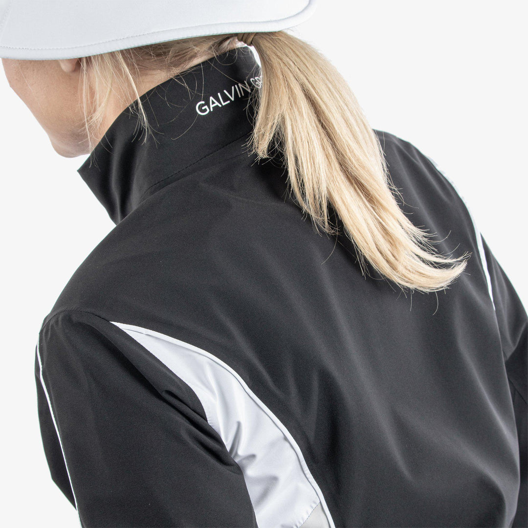 Ally is a Waterproof Jacket for Women in the color Black/Cool Grey/White(9)