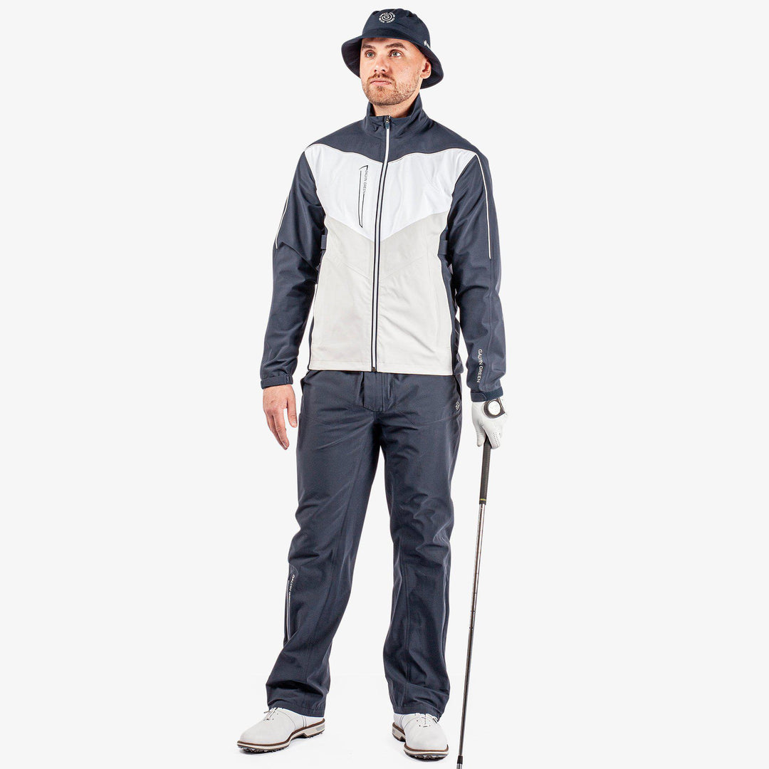 Armstrong is a Waterproof jacket for  in the color Navy/Cool Grey/White(2)