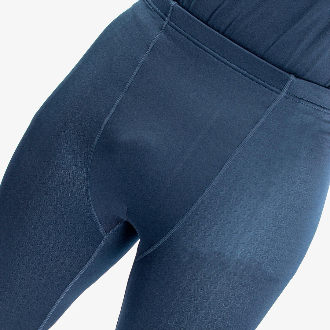Elof is a Thermal base layer golf leggings for Men in the color Navy/Blue Bell(4)