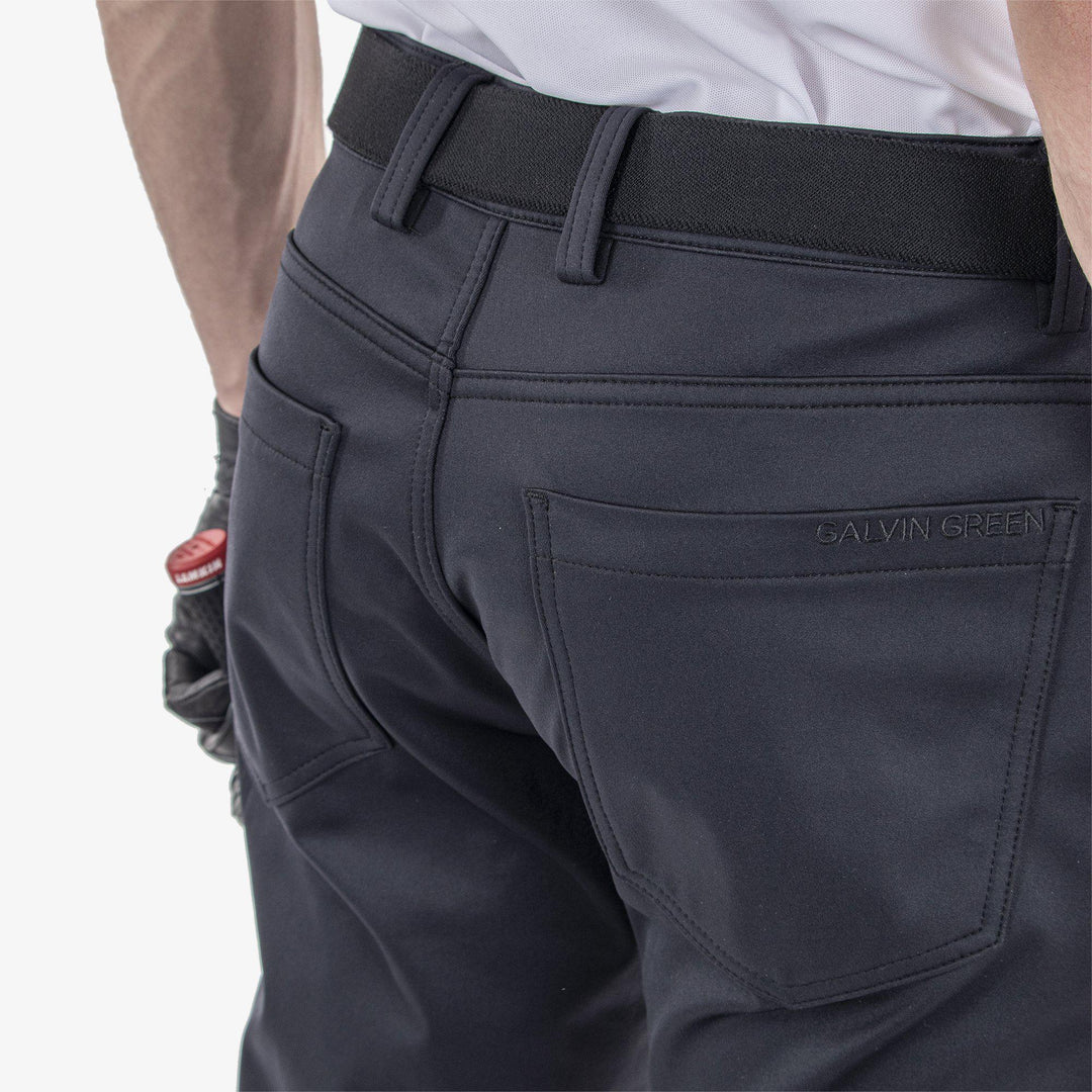 Lane is a Windproof and water repellent golf pants for Men in the color Black(5)