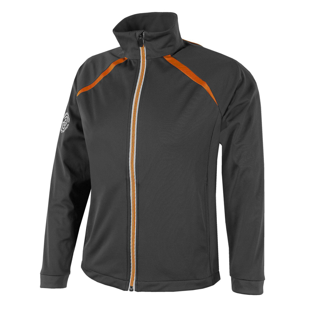 Reine is a Windproof and water repellent golf jacket for Juniors in the color Sharkskin(1)