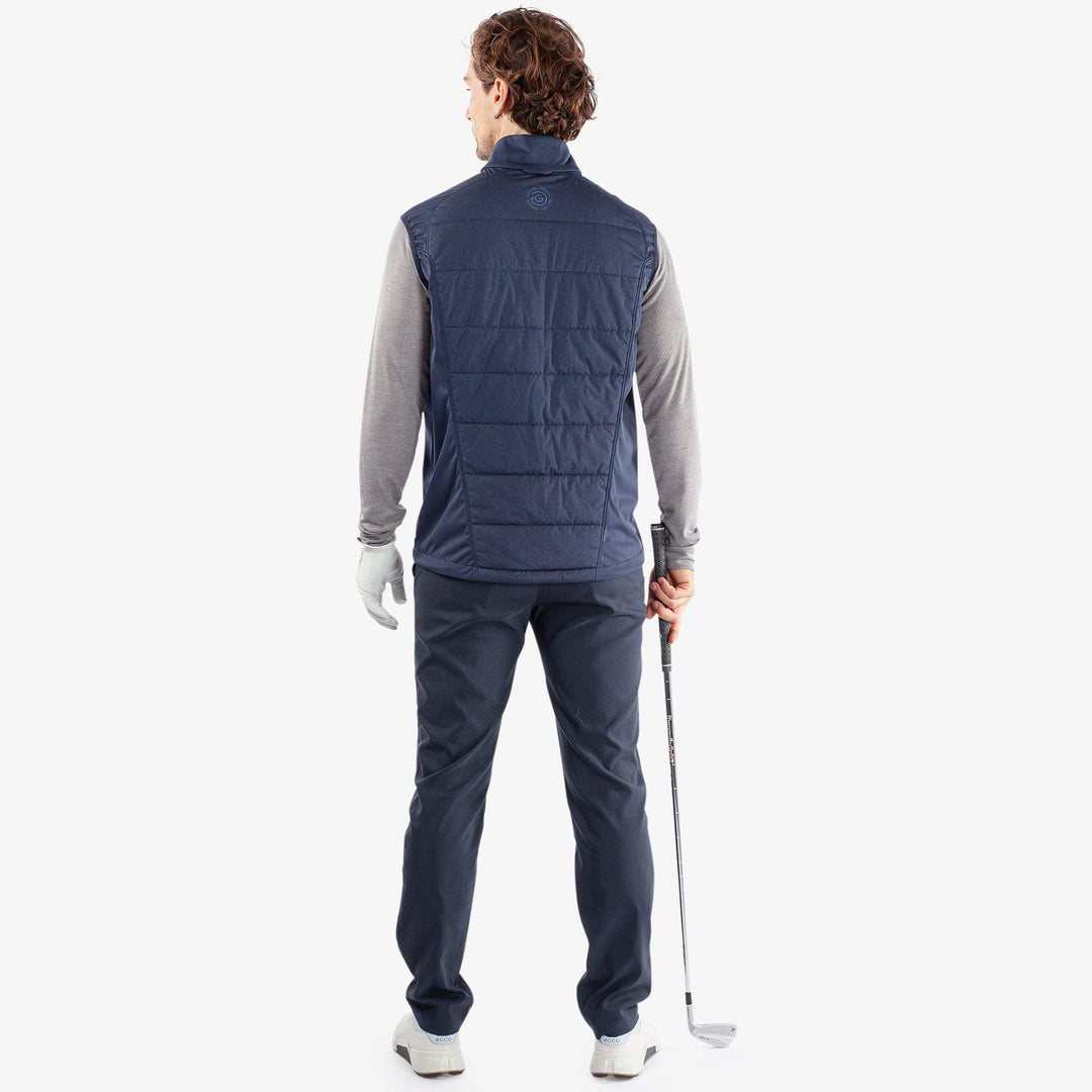 Lauro is a Windproof and water repellent golf vest for Men in the color Navy(8)