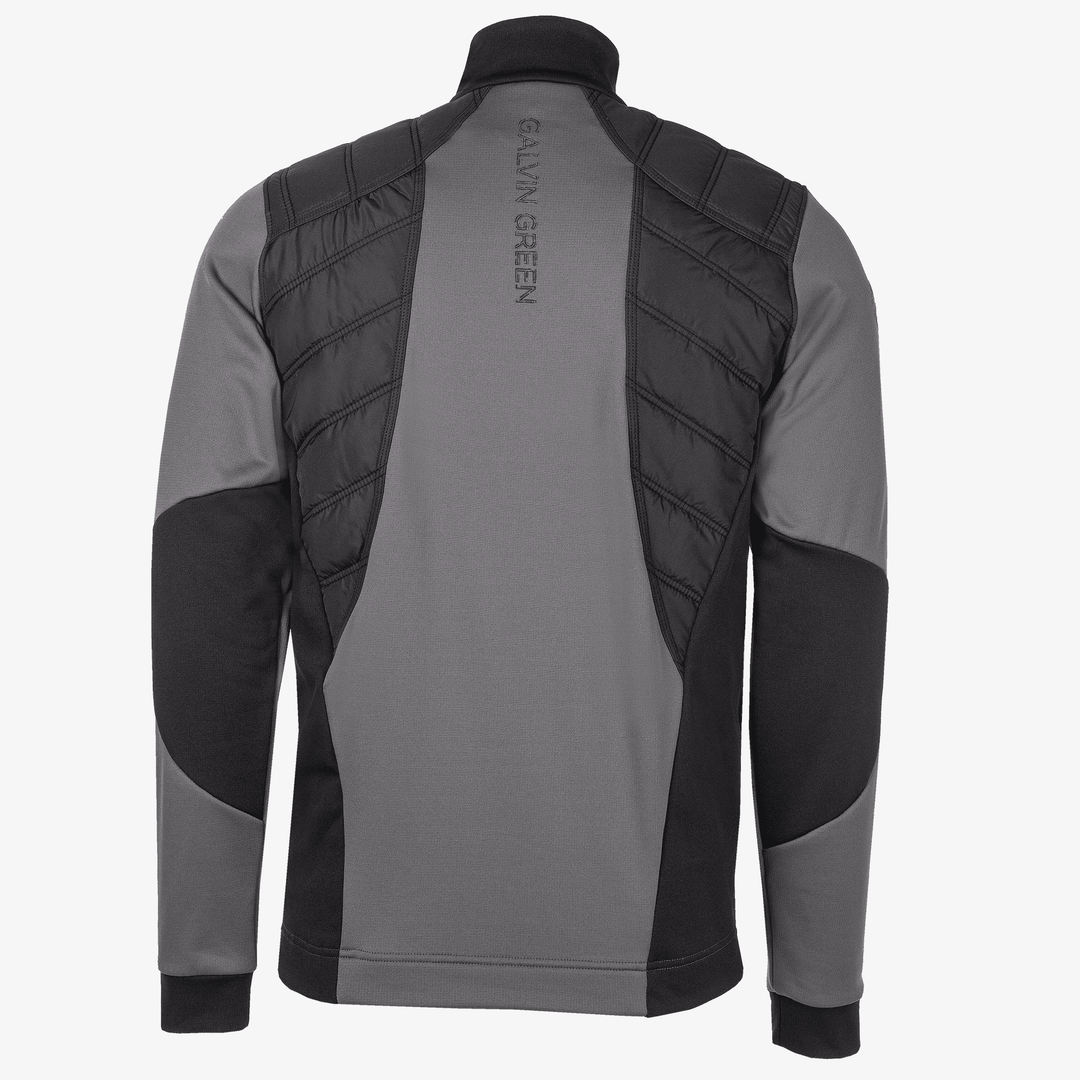 Durante is a Insulating golf mid layer for Men in the color Forged Iron/Black (10)
