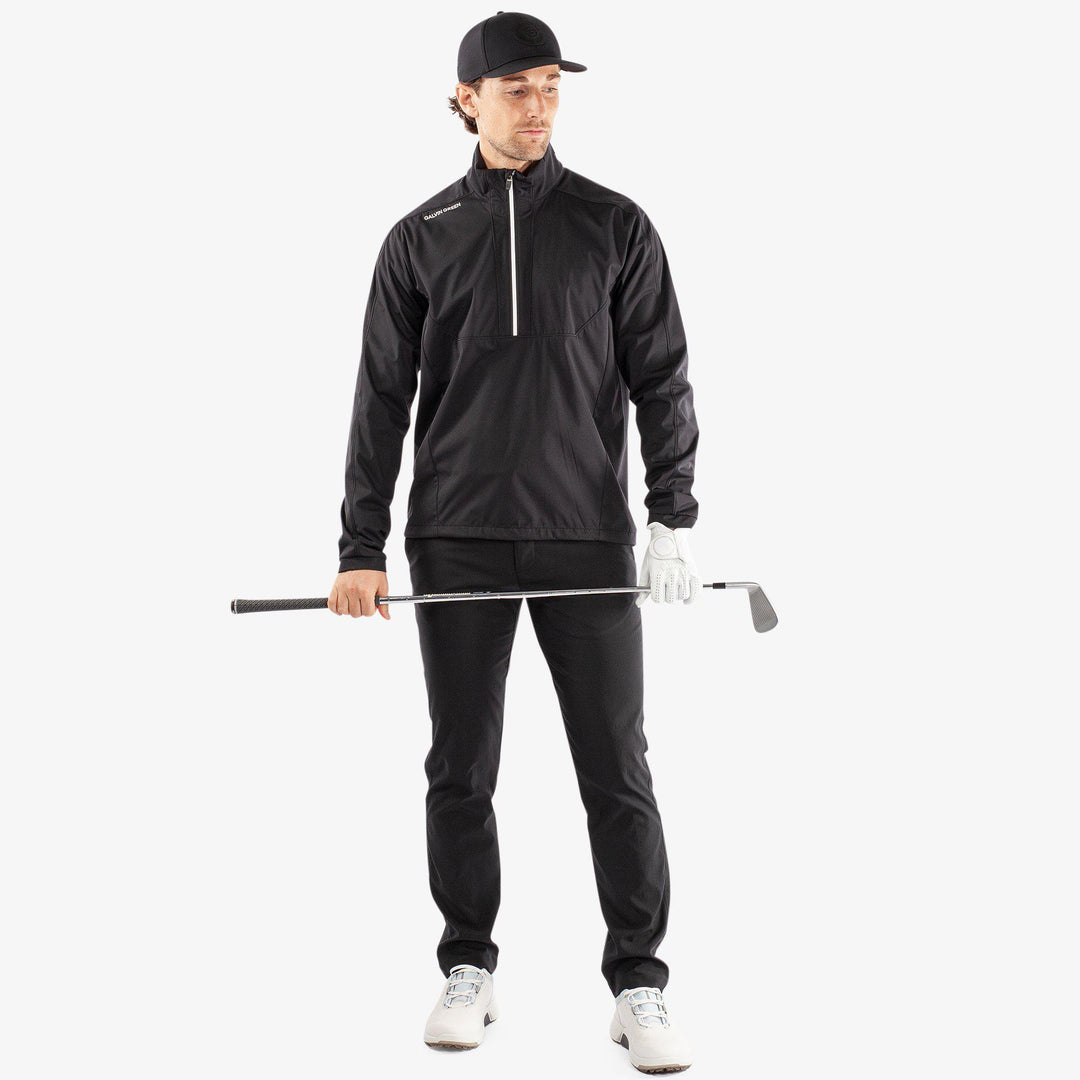 Lawrence is a Windproof and water repellent jacket for  in the color Black/White(2)