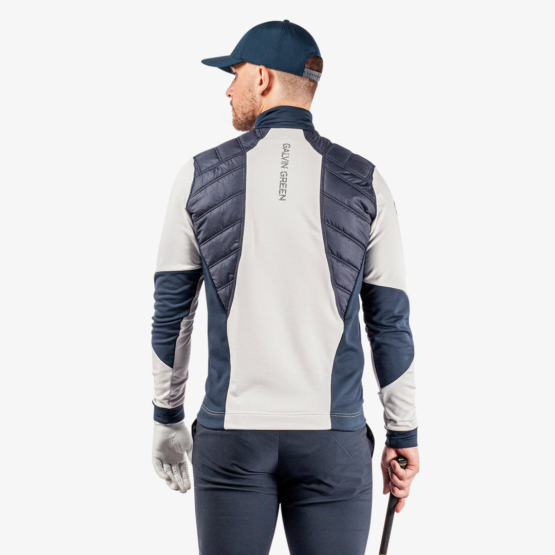 Durante is a Insulating golf mid layer for Men in the color Cool Grey/Navy(5)