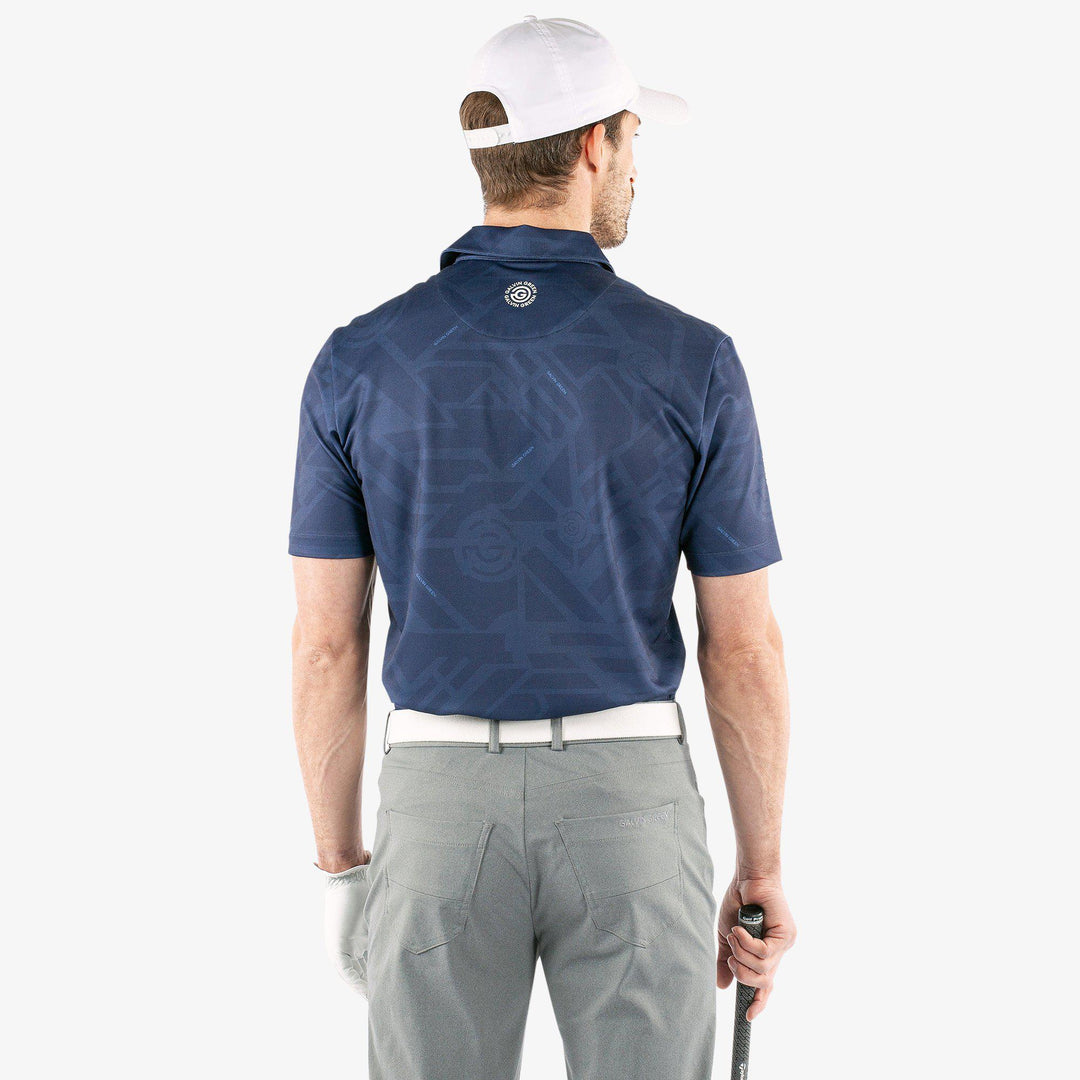 Maze is a Breathable short sleeve shirt for  in the color Navy(4)