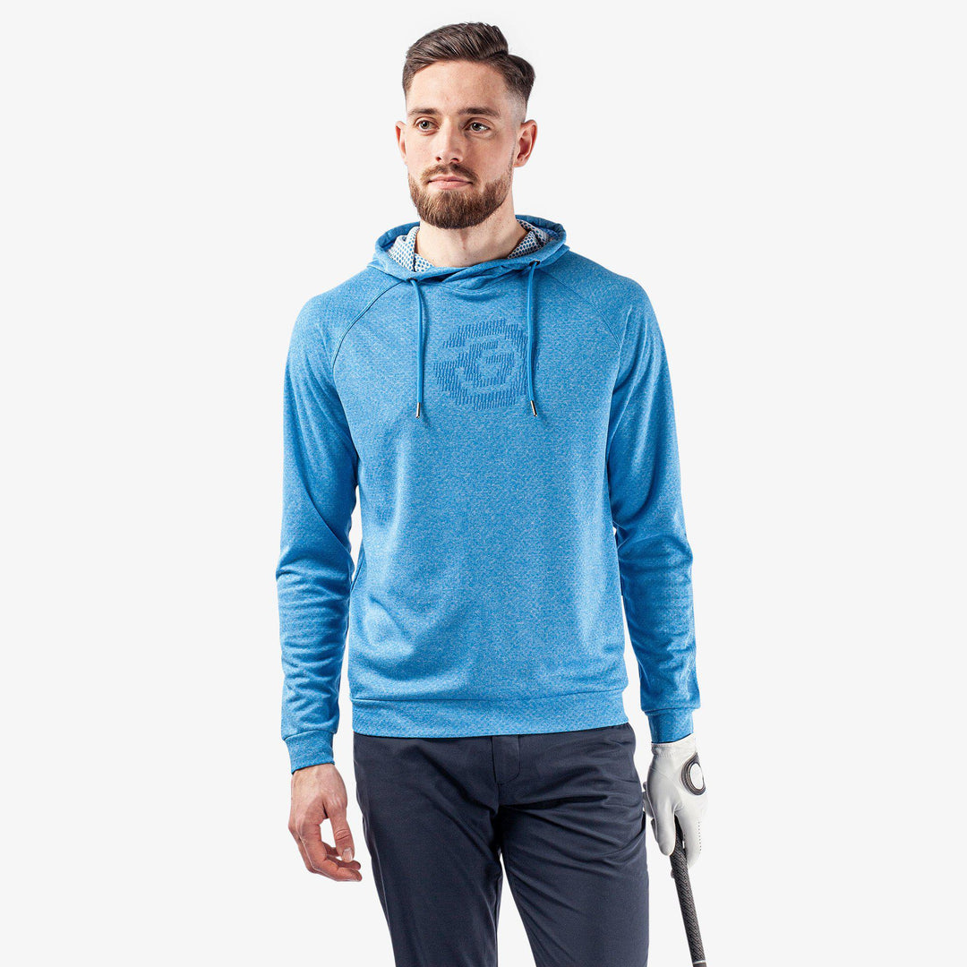 Desmond is a Insulating golf sweatshirt for Men in the color Blue Melange (1)