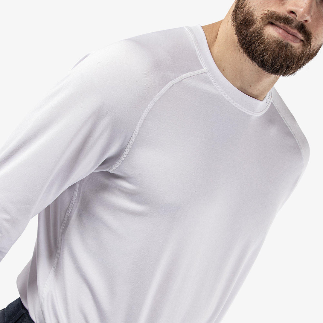 Elmo is a Thermal base layer golf top for Men in the color White(3)