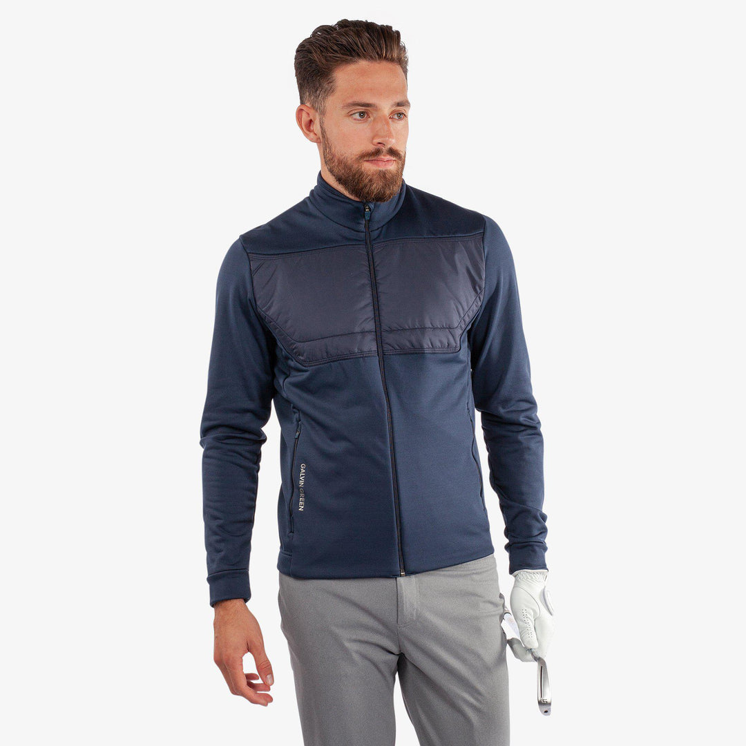 Dylan is a Insulating golf mid layer for Men in the color Navy(1)