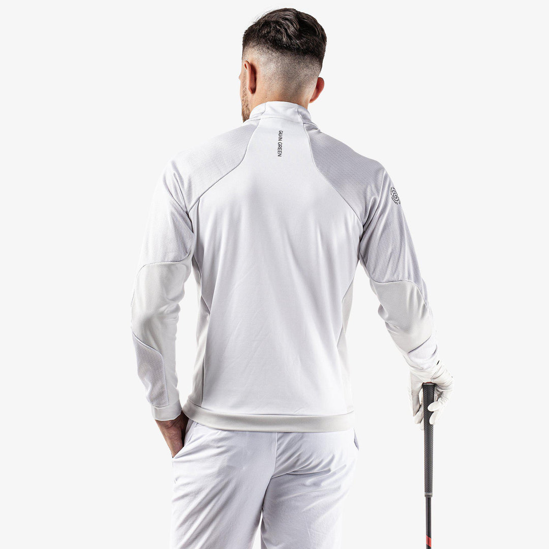 Donald is a Insulating golf mid layer for Men in the color White/Cool Grey(6)