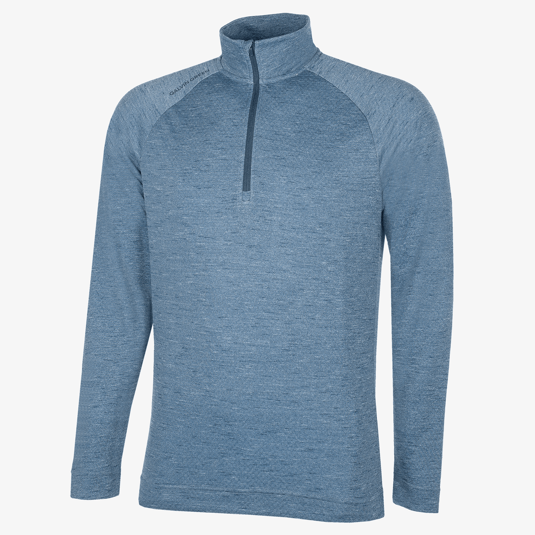 Dion is a Insulating golf mid layer for Men in the color Blue Melange (0)