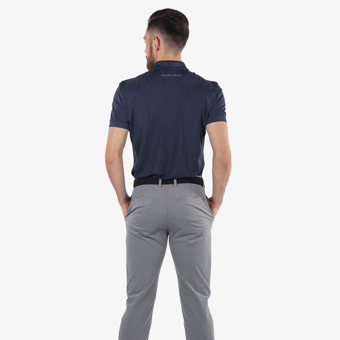 Max Tour is a Breathable short sleeve golf shirt for Men in the color Navy(5)