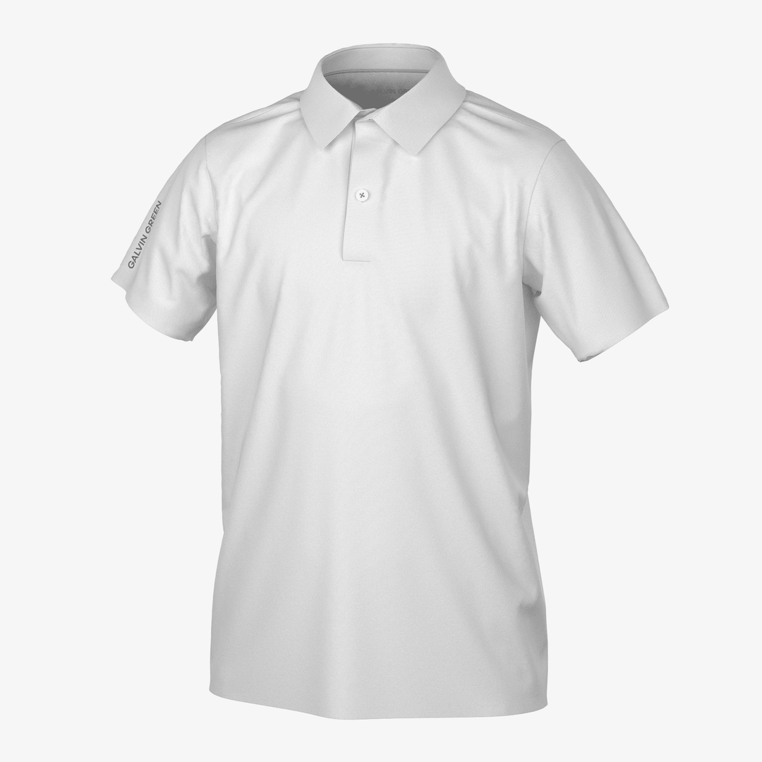 Rylan is a Breathable short sleeve golf shirt for Juniors in the color White(0)