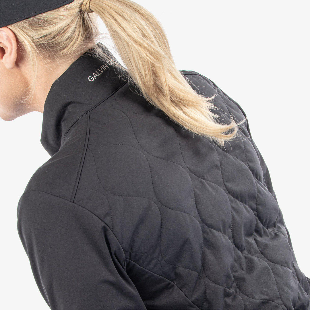 Leora is a Windproof and water repellent golf jacket for Women in the color Black(7)
