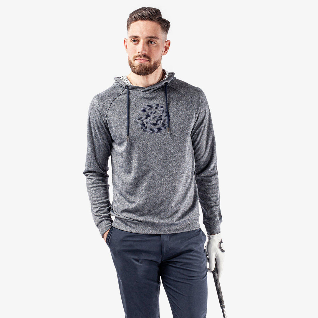 Desmond is a Insulating golf sweatshirt for Men in the color Navy melange(1)