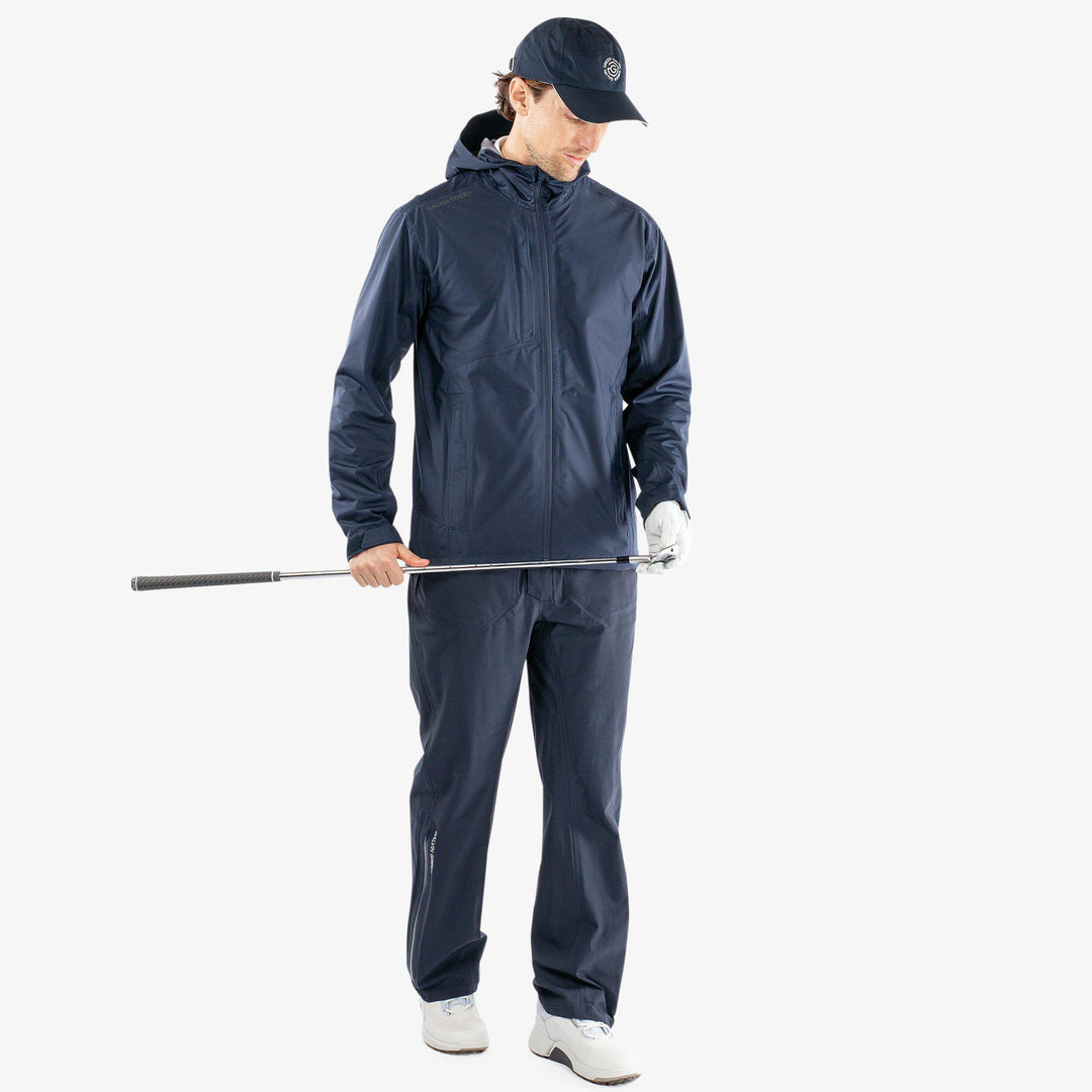 Amos is a Waterproof jacket for  in the color Navy(2)