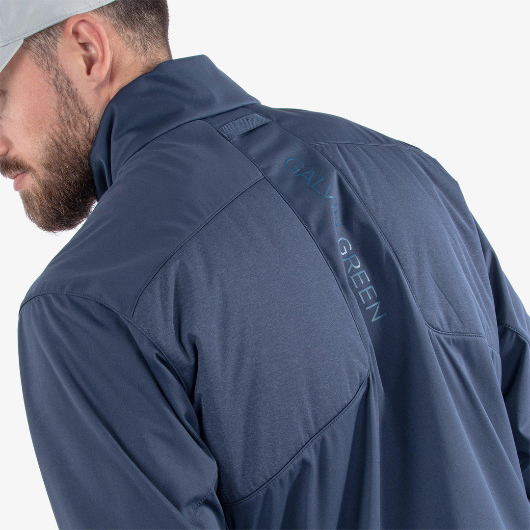 Layton is a Windproof and water repellent golf jacket for Men in the color Navy(7)