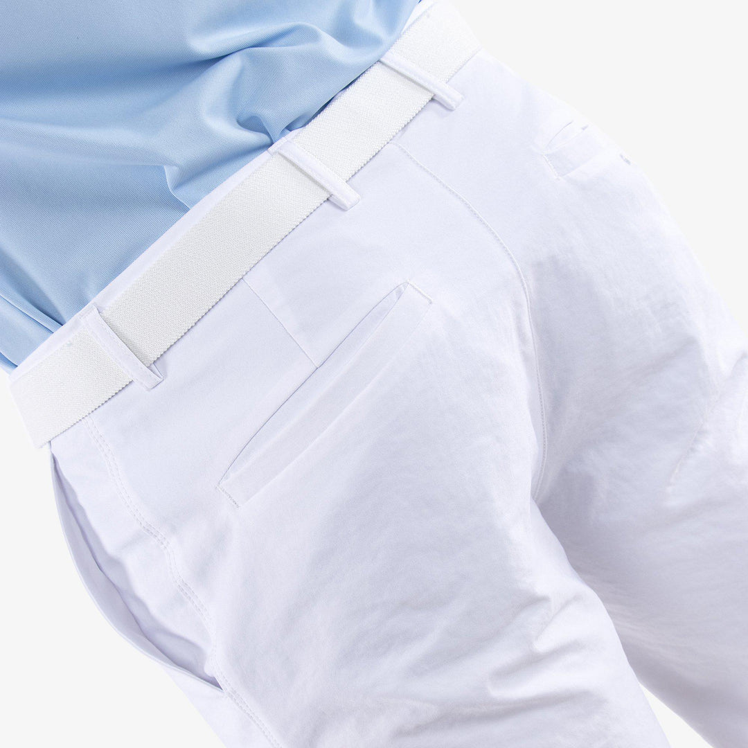 Paul is a Breathable golf shorts for Men in the color White(5)