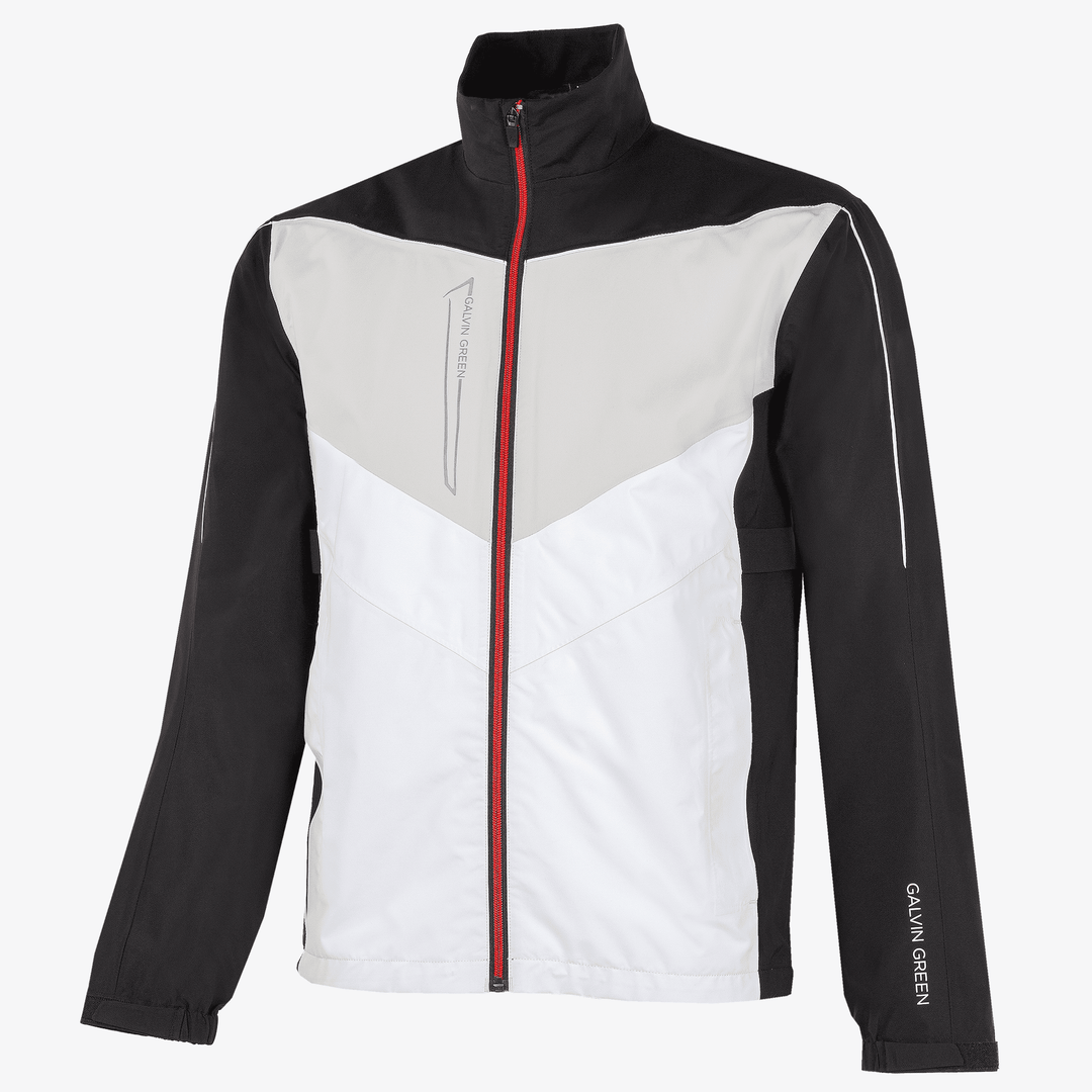 Armstrong is a Waterproof jacket for Men in the color Black/White/Red(0)